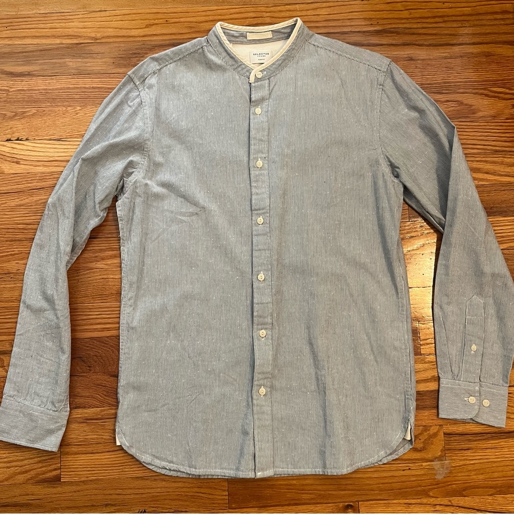 Selected Homme Slim Fit Colin Shirt Long Sleeve Contrast